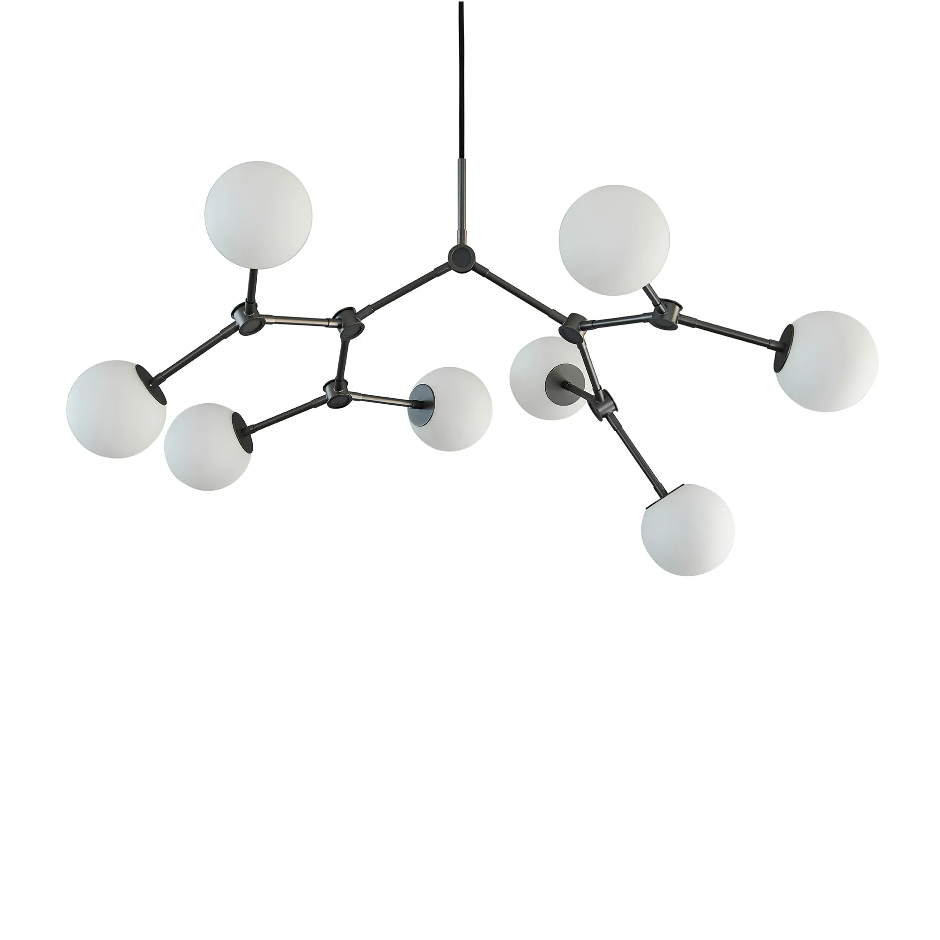 Drop Chandelier Bulp takkrona mini, Grå 101 Copenhagen