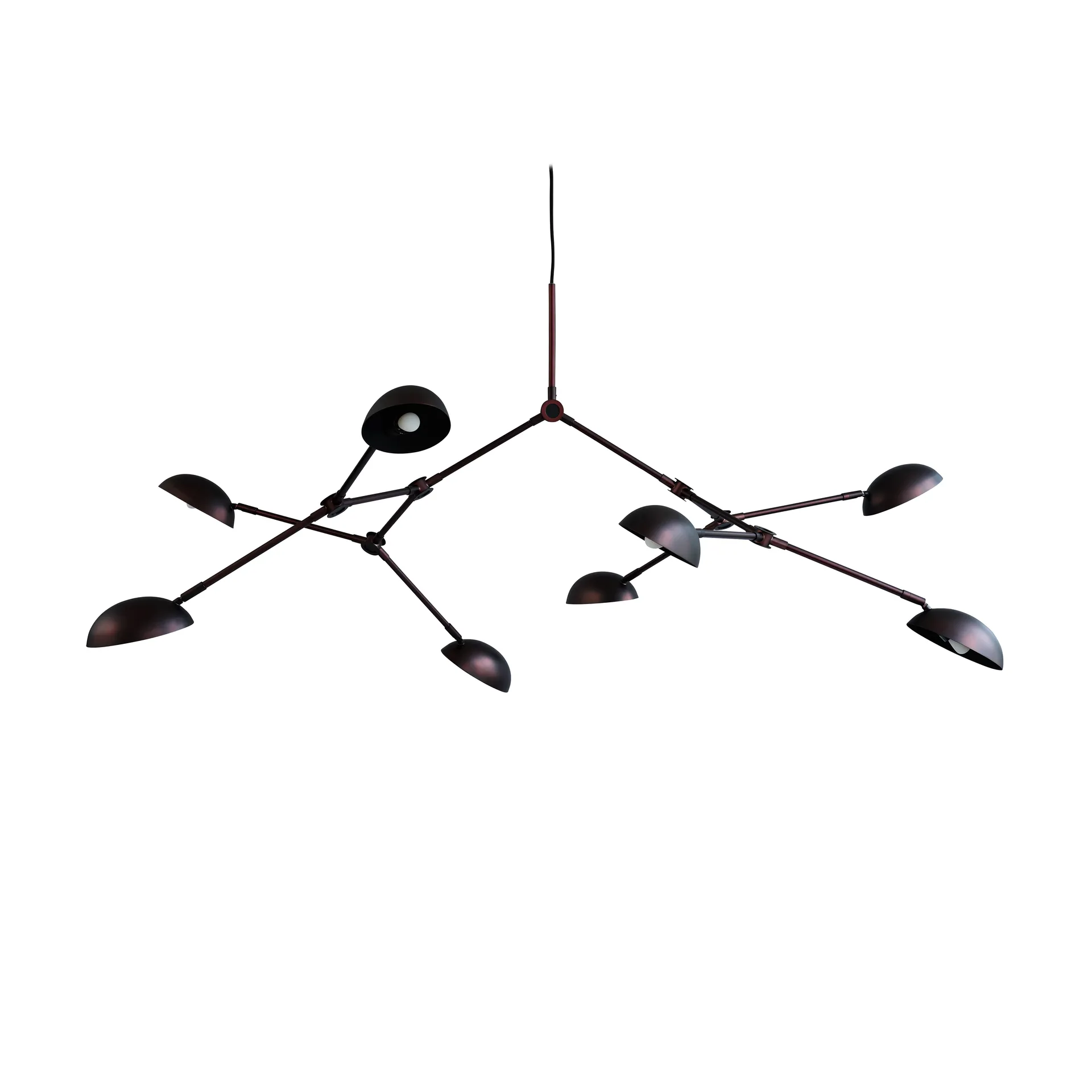 Drop Chandelier chandelier, Burned black 101 Copenhagen