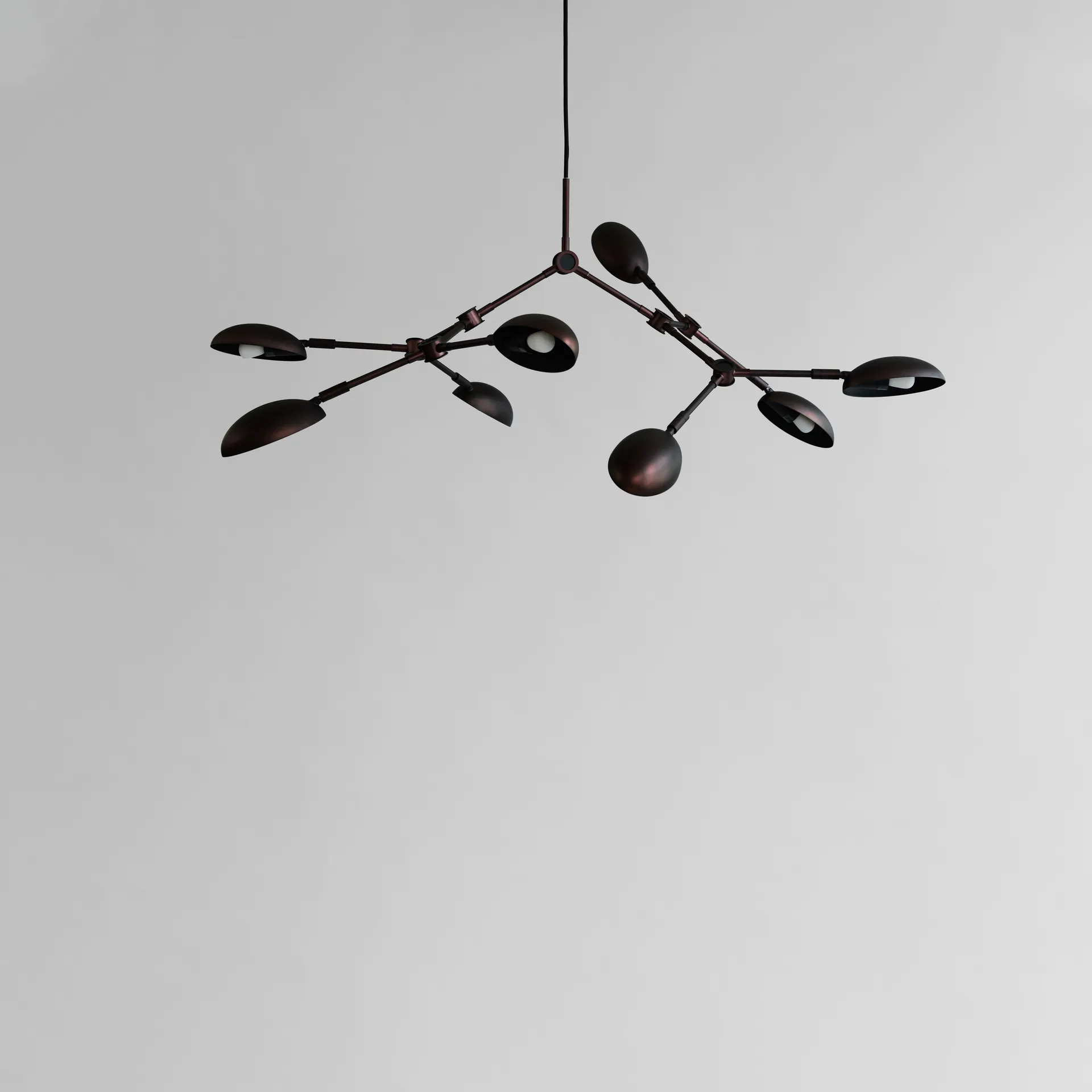 Drop Chandelier chandelier mini, Burned black 101 Copenhagen