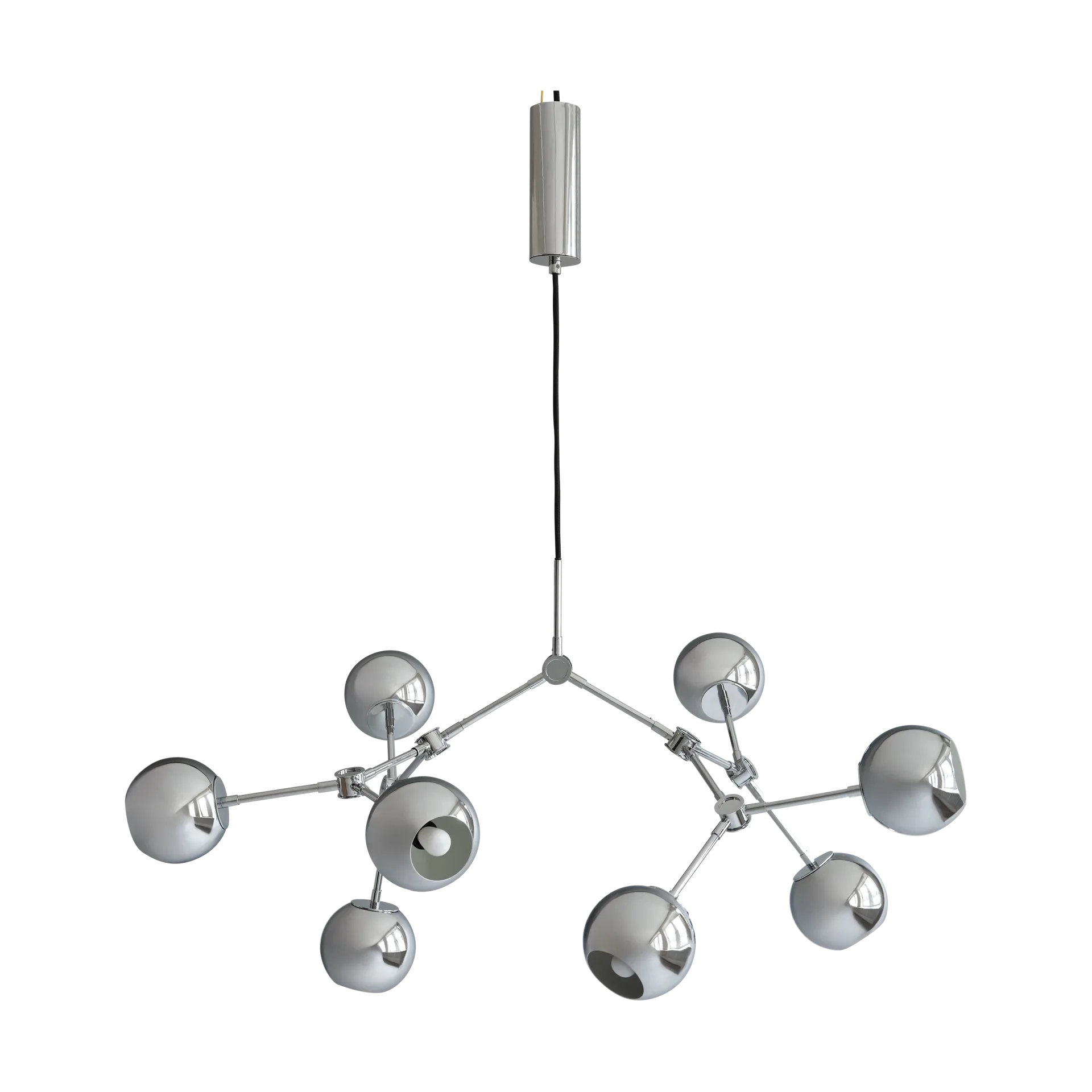 Drop Chandelier Globe mini chandelier, Chrome 101 Copenhagen