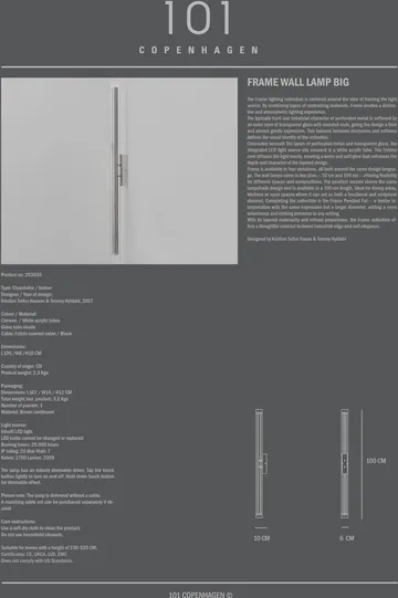 Frame Wandleuchte big - Chrome - 101 Copenhagen