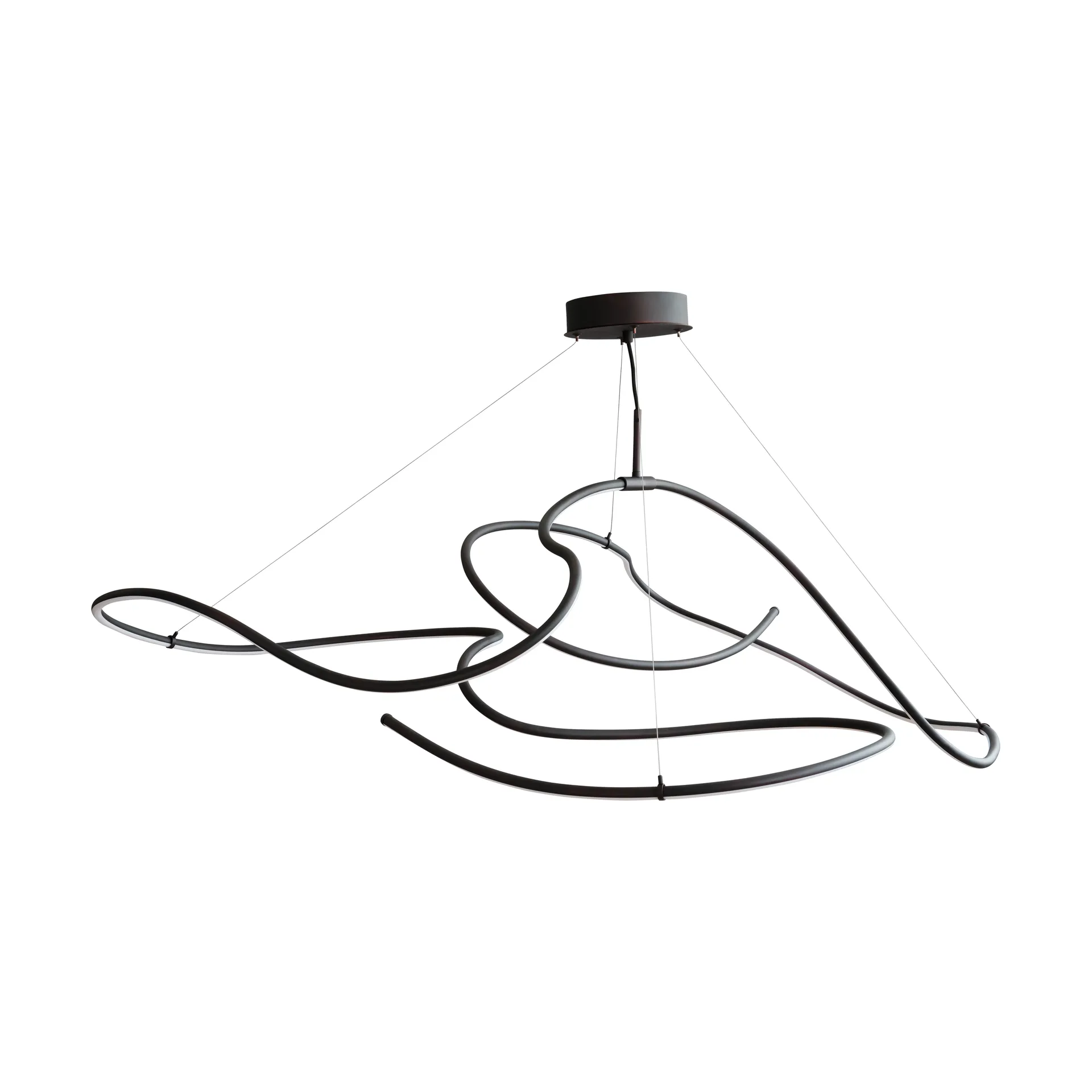 Ghost Chandelier big ceiling lamp, Burned black 101 Copenhagen