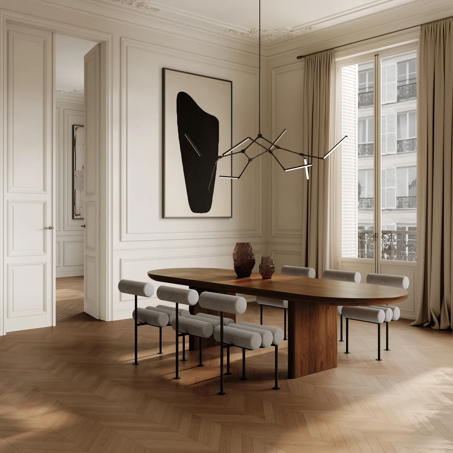 Stick chandelier Kronleuchter, Bronze 101 Copenhagen