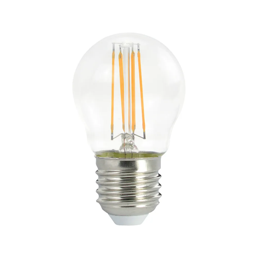Airam Filament LED-ball Glühbirne E27, Klar, dimmbar 2700K 470 lm 4W Airam