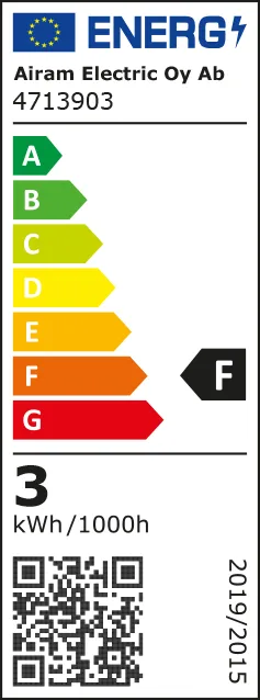 Airam LED ljuskälla G9, klar, dimbar, 2700K 300lm 3W Airam