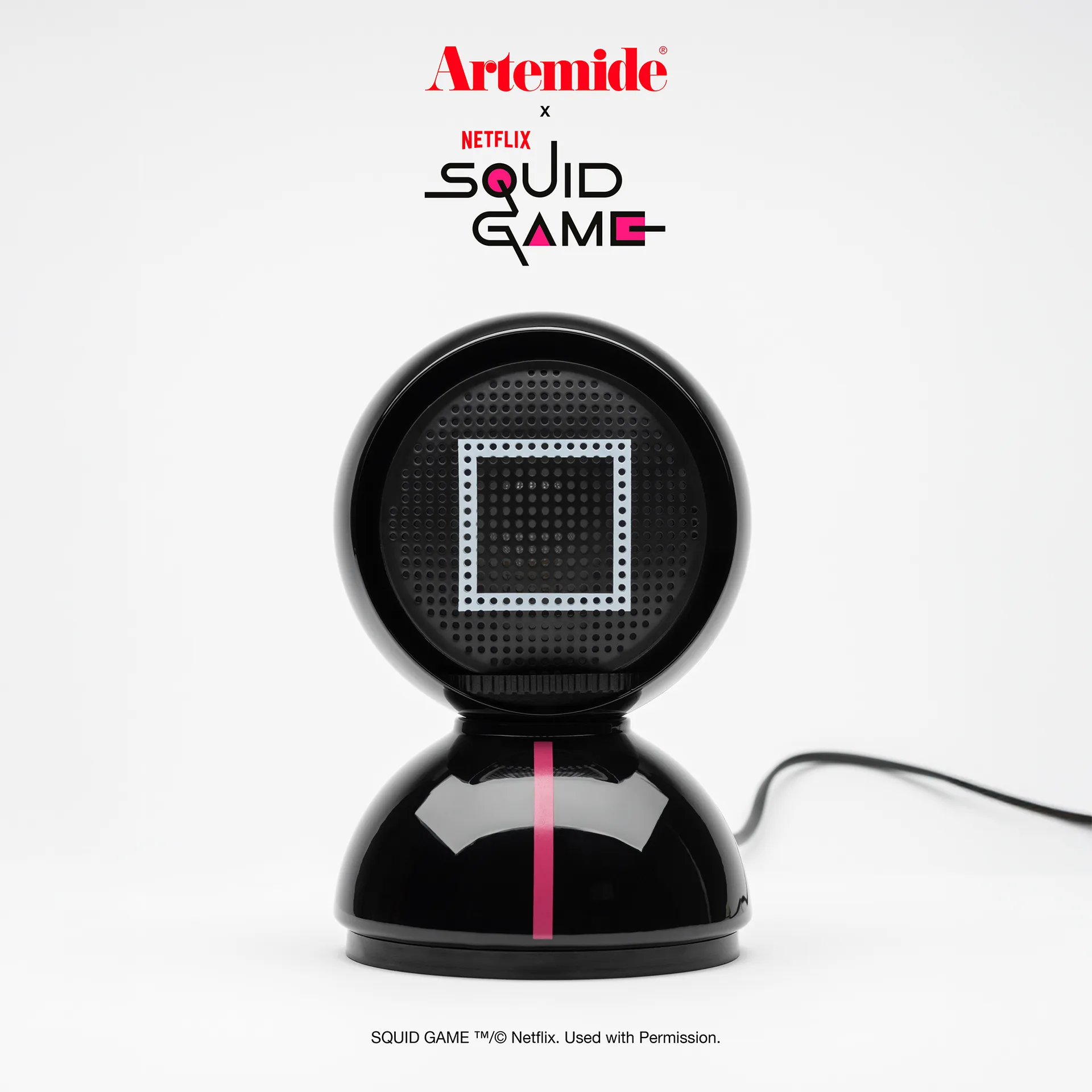 Eclisse x Squid Game bordslampa Special Edition, Guard black Artemide