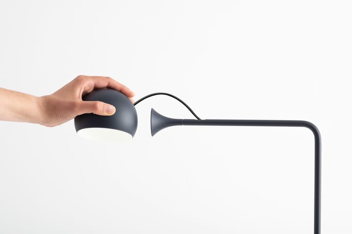 Ixa Reading Floor Lamp, Anthracite Artemide