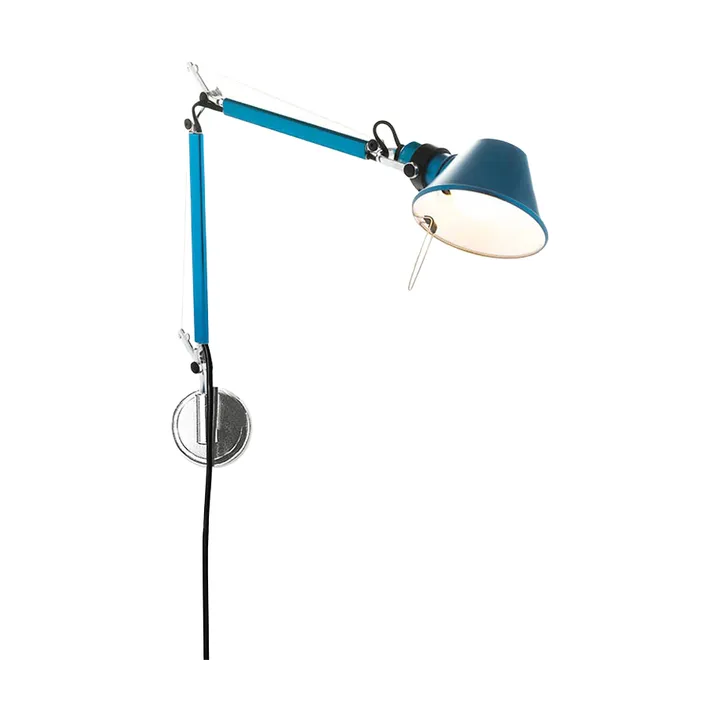 Tolomeo Micro wall lamp - Anodized blue - undefined - Artemide