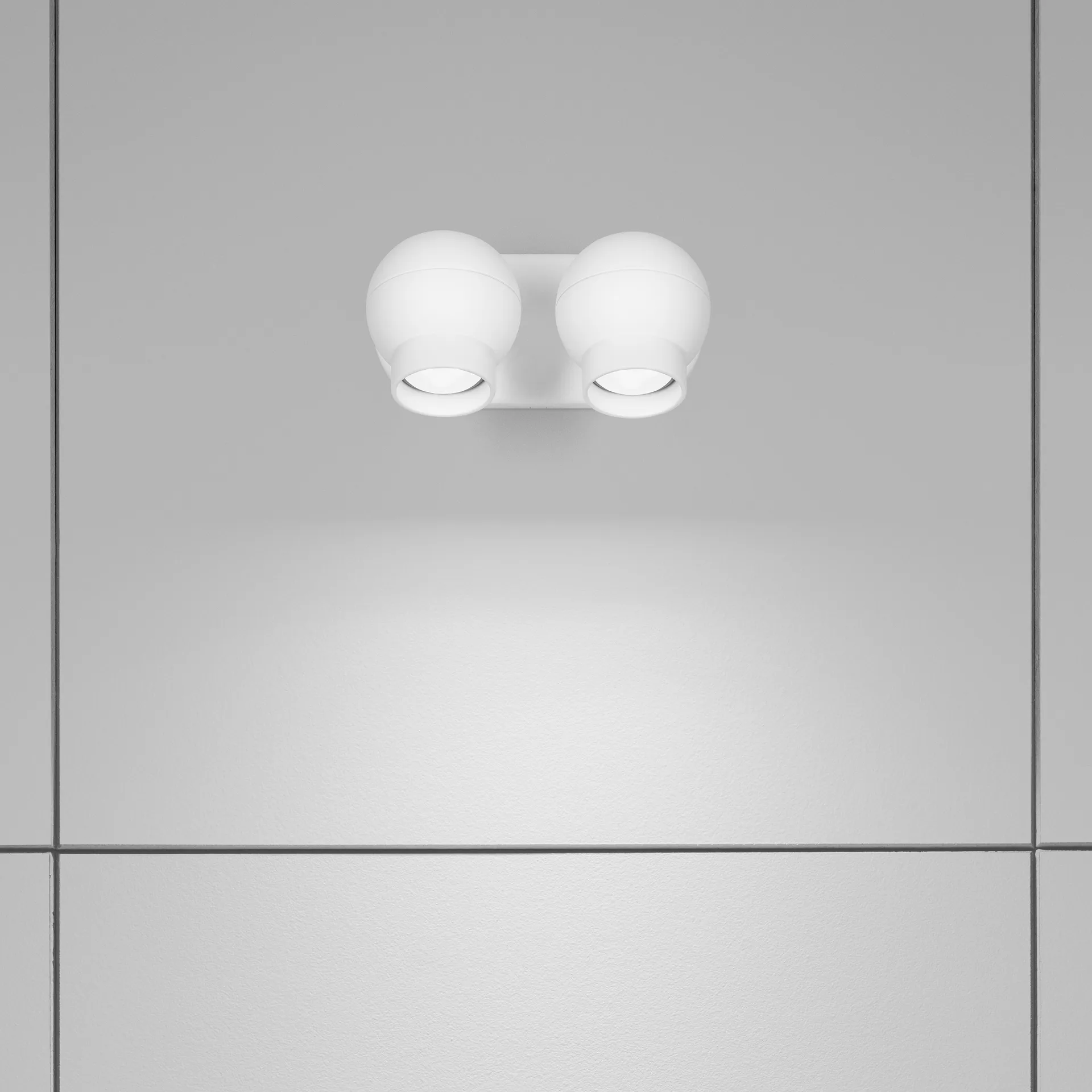 Ogle mini twin wall lamp, White Ateljé Lyktan