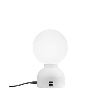 Pluggie table lamp - White, opal glass - Ateljé Lyktan