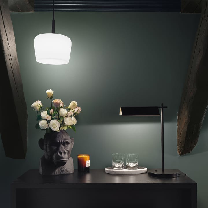 Riff Bowl pendant lamp, Black, large, led Ateljé Lyktan