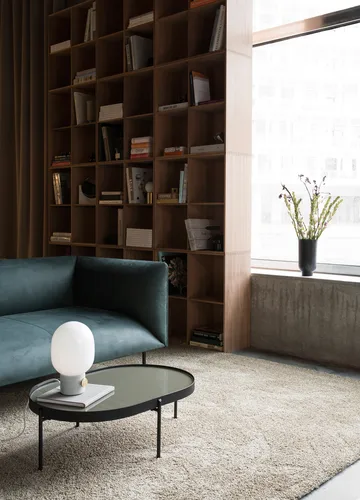 JWDA table lamp - Concrete-brass, Small - Audo Copenhagen