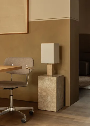 Nonna table lamp 49 cm - Travertine-sand - Audo Copenhagen