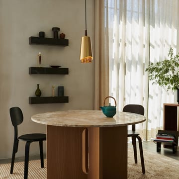 Umanoff pendant lamp - polished brass-wallnut - Audo Copenhagen