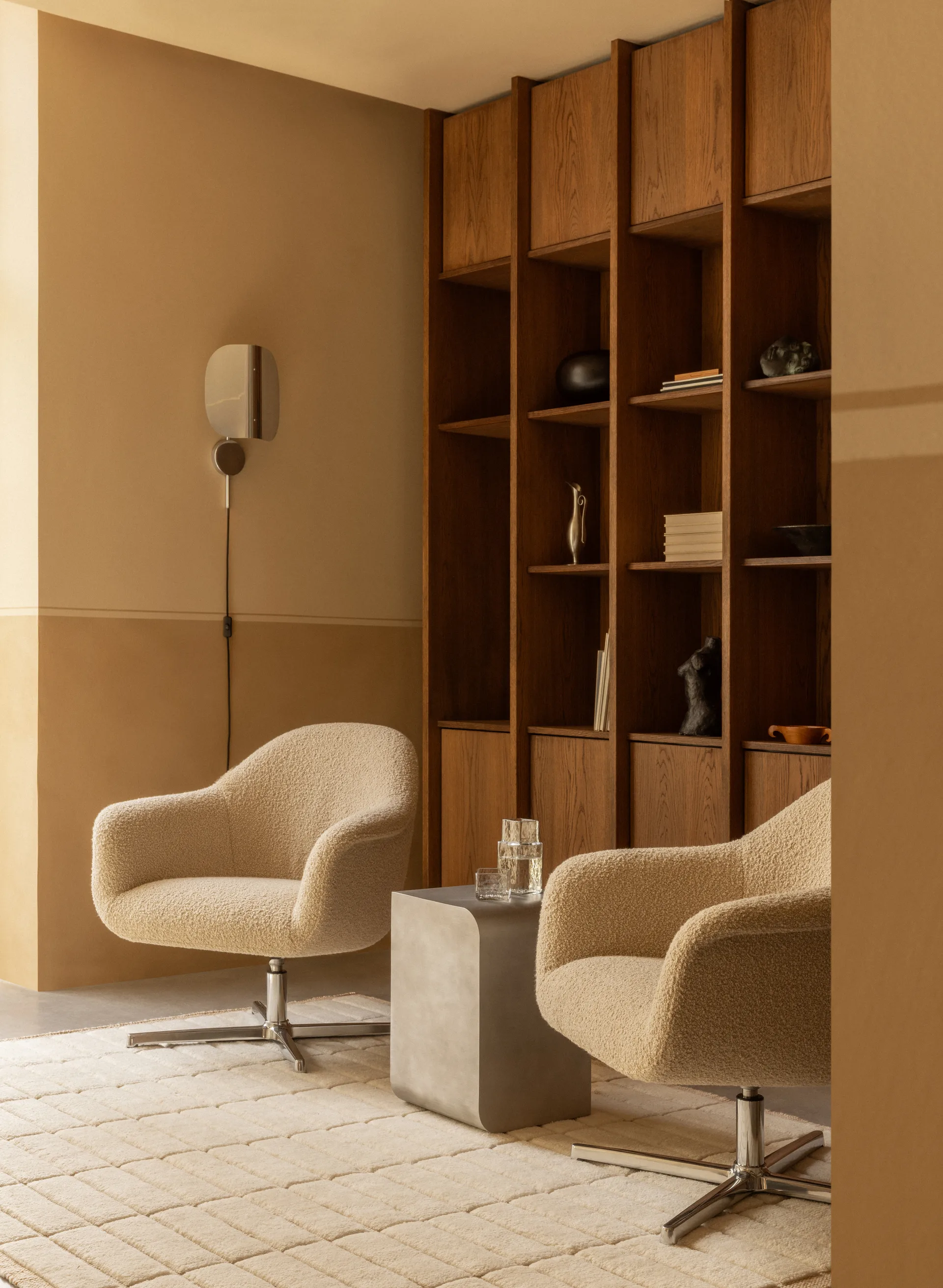 Wing Wandleuchte, Polished Aluminium, 47 cm Audo Copenhagen