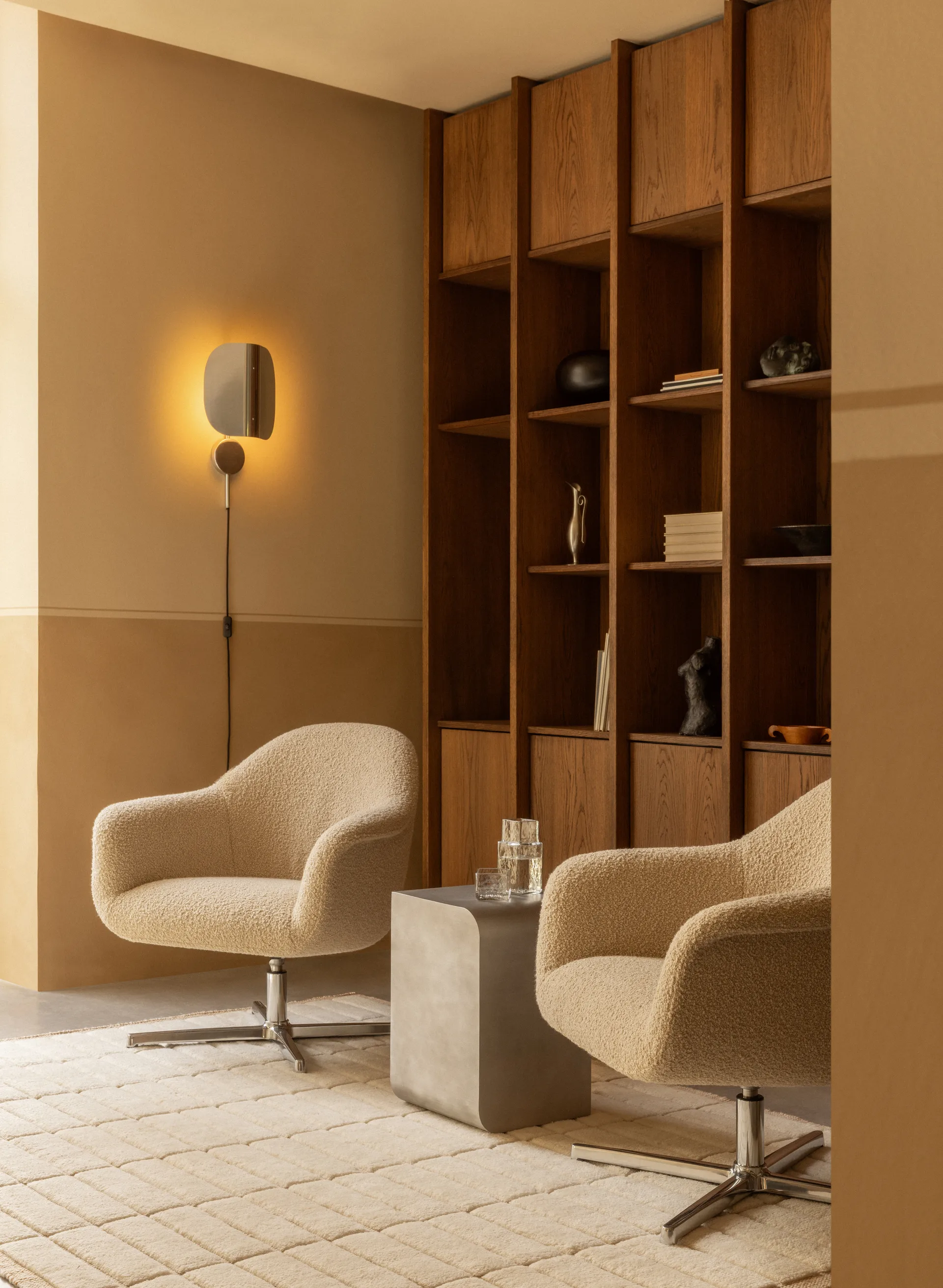 Wing Wandleuchte, Polished Aluminium, 47 cm Audo Copenhagen