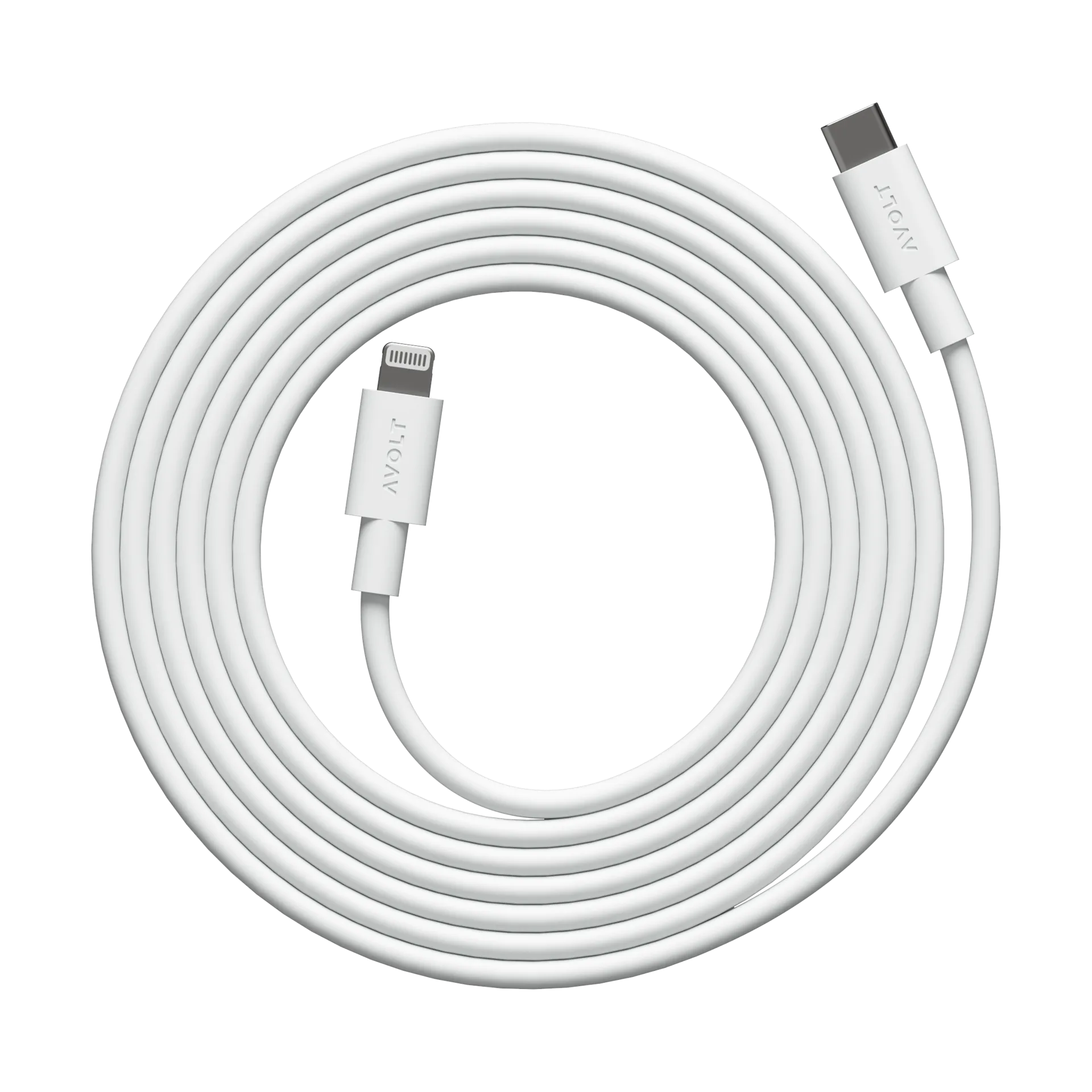 Cable 1 USB C till Lightning laddkabel 2m, White Martinelli Luce Edition Avolt