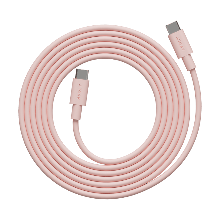 Cable 1 USB-C to USB-C charging cable 2 m - New Pink - Avolt