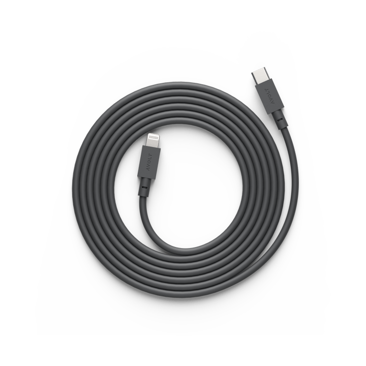 Kabel 1 USB C zu Lightning Ladekabel 2m - Stockholm Black - Avolt