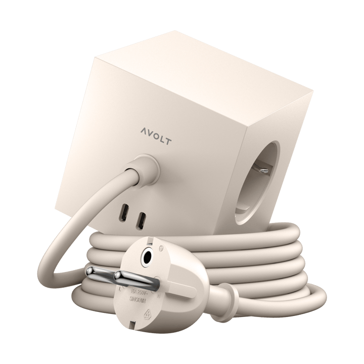 Square 1 Steckdose USB-C 30W 1,8 m - Nomad sand - Avolt
