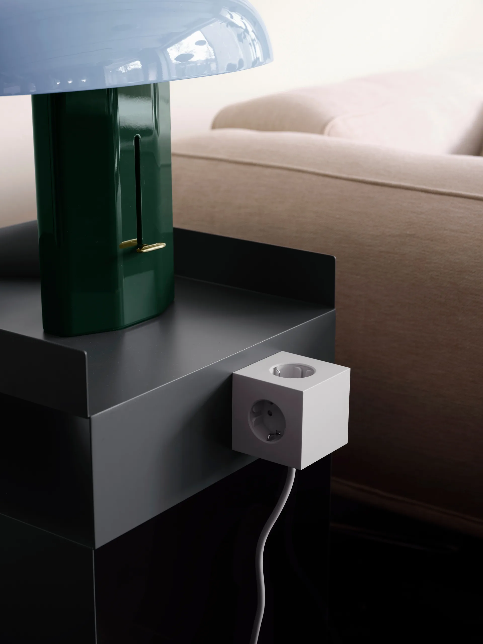 Square 1 Steckdosenleiste USB-C 30W 3 m, Gotland Gray Avolt