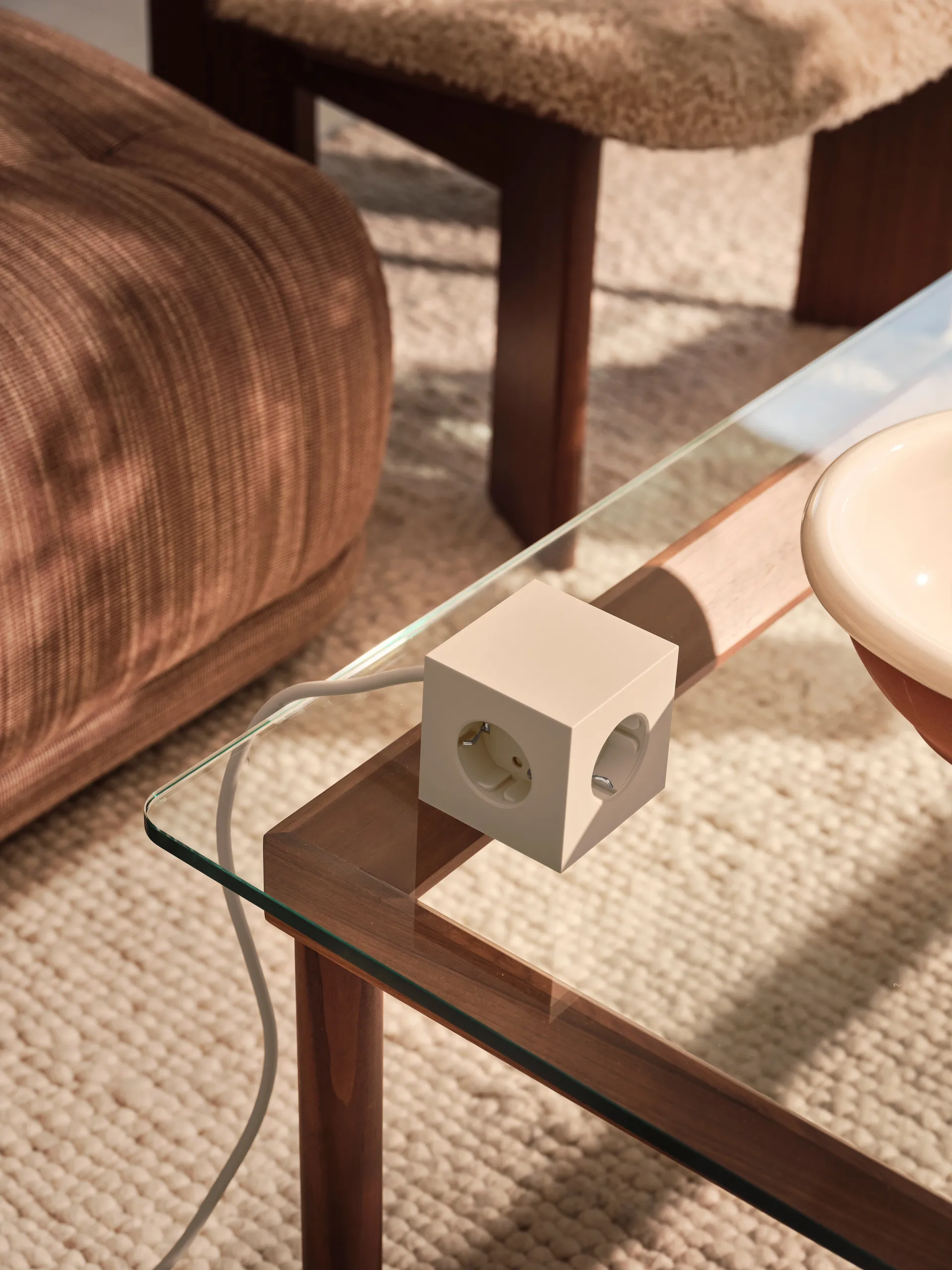 Square 1 Steckdosenleiste USB-C 30W 3 m, Nomad Sand Avolt