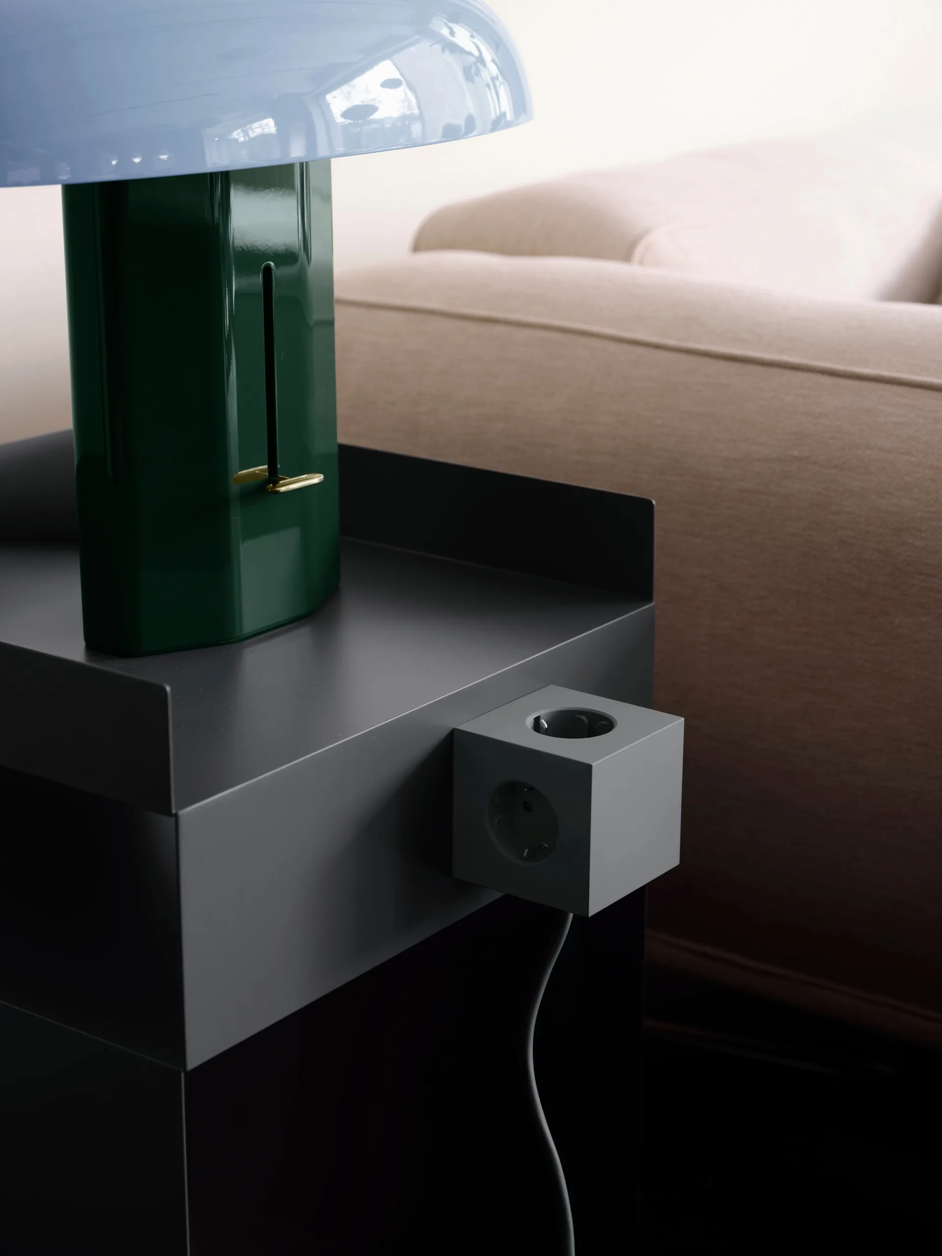 Square 1 Steckdosenleiste USB-C 30W 3 m, Oak Green Avolt