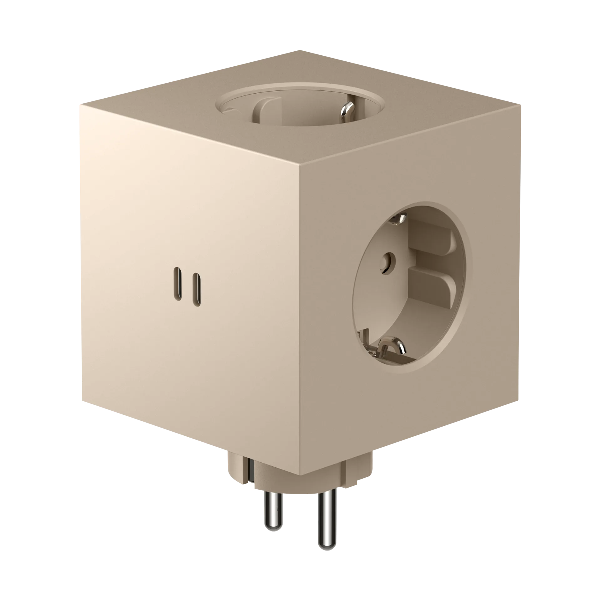 Square 2 outlet, Beige Avolt
