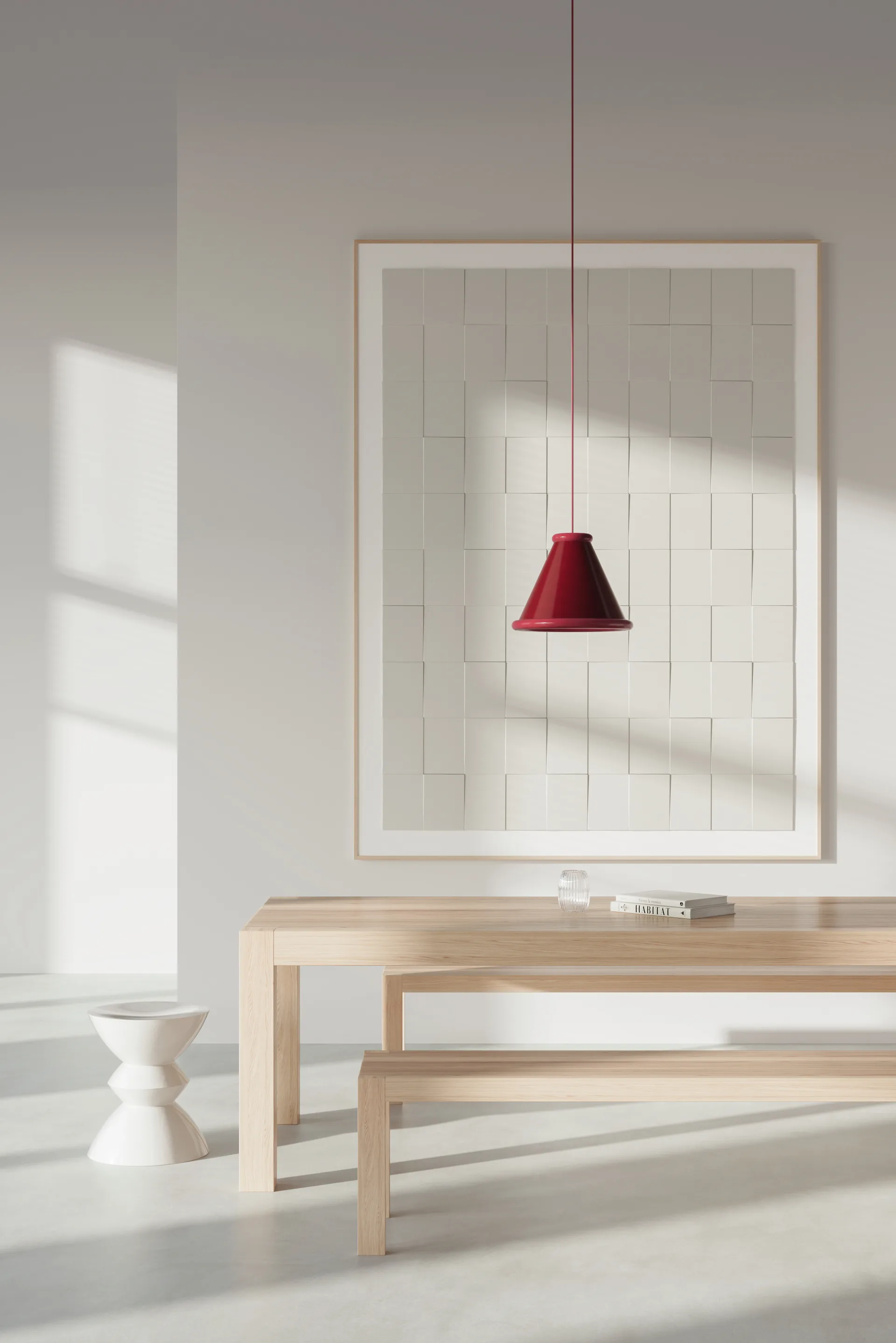 Belle pendant Ø36 cm, Wine red-red violet Belid