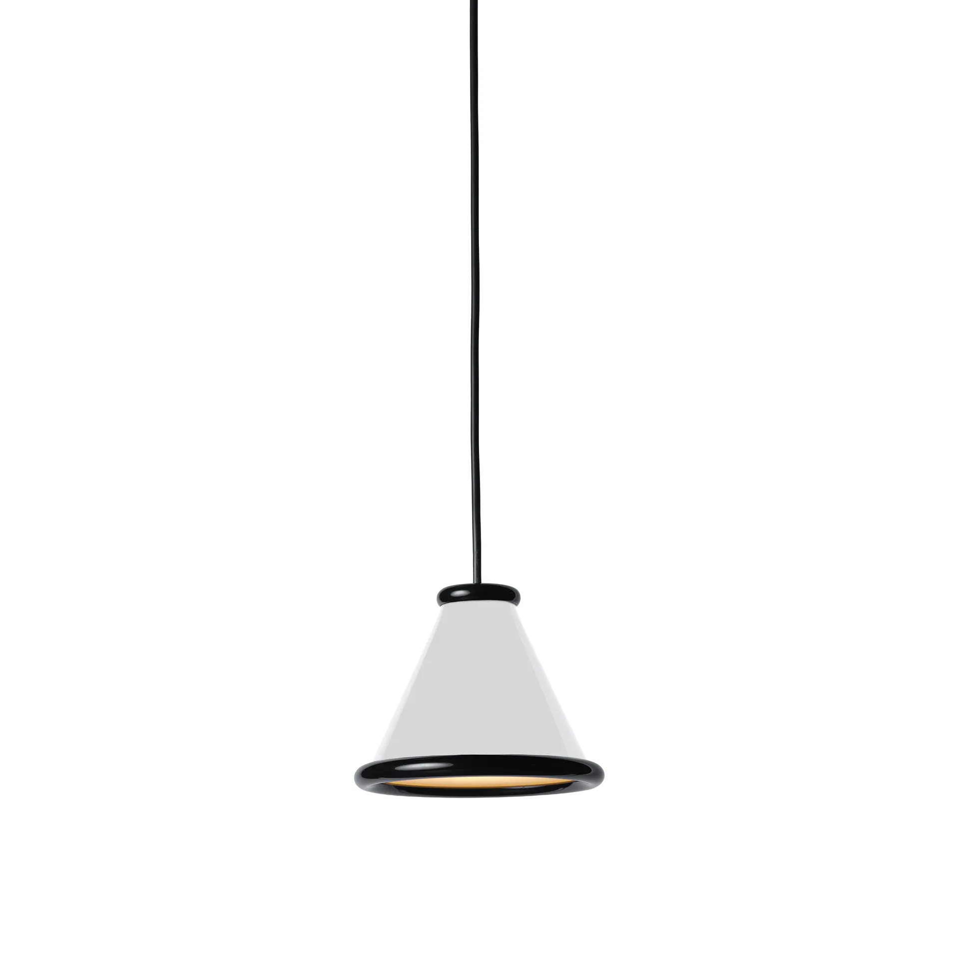 Belle Pendelleuchte Ø15 cm, Glossy weiß-glossy schwarz Belid