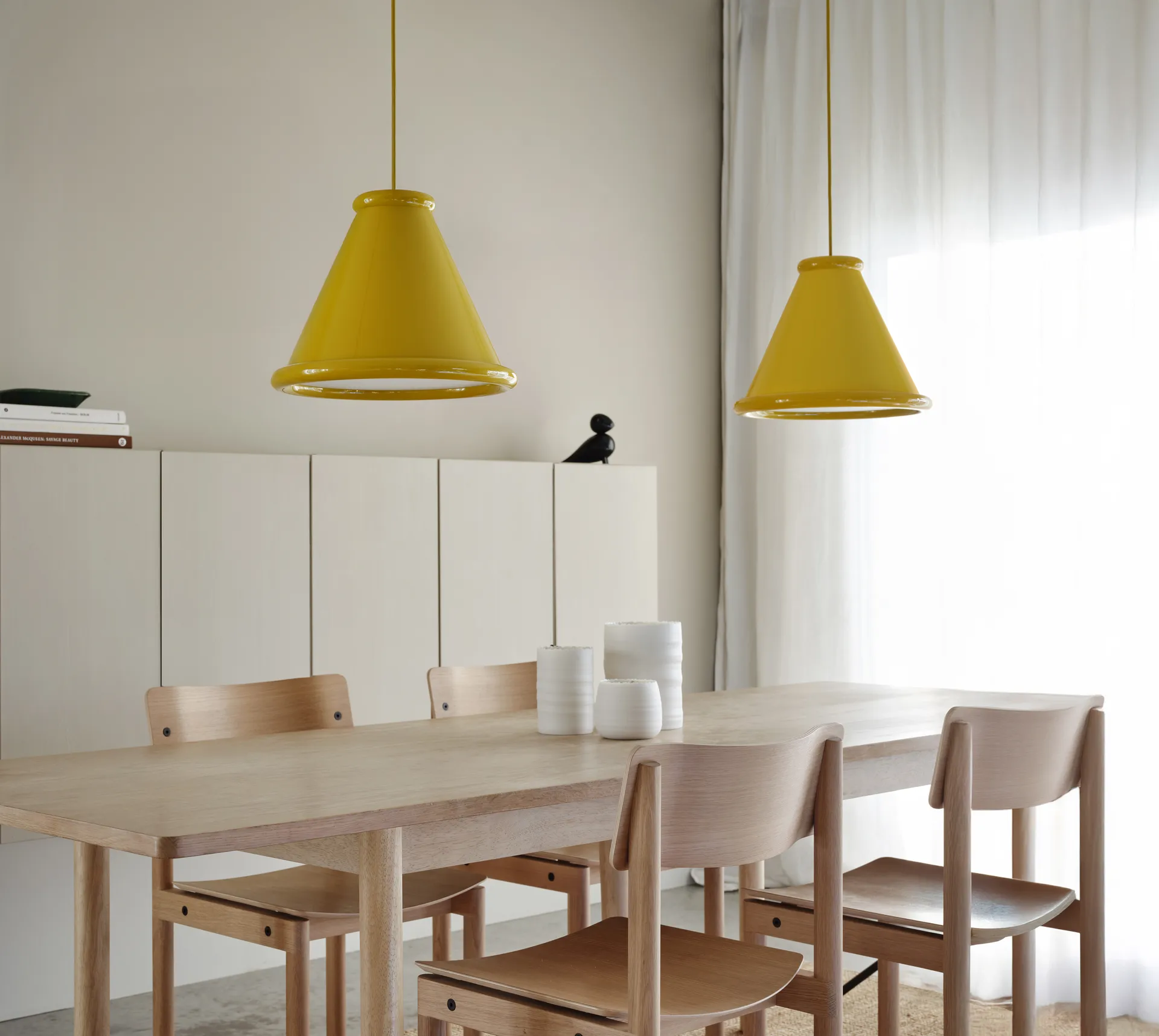 Belle Pendelleuchte Ø36 cm, Honey yellow Belid