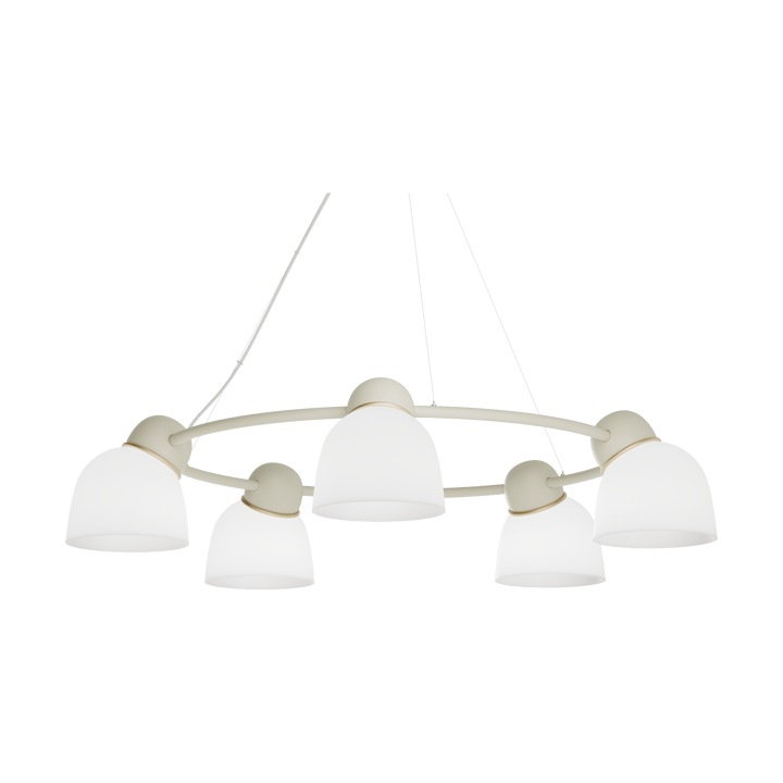 Bird chandelier Ø95.3 cm - Sand-brass-opal glass - Belid