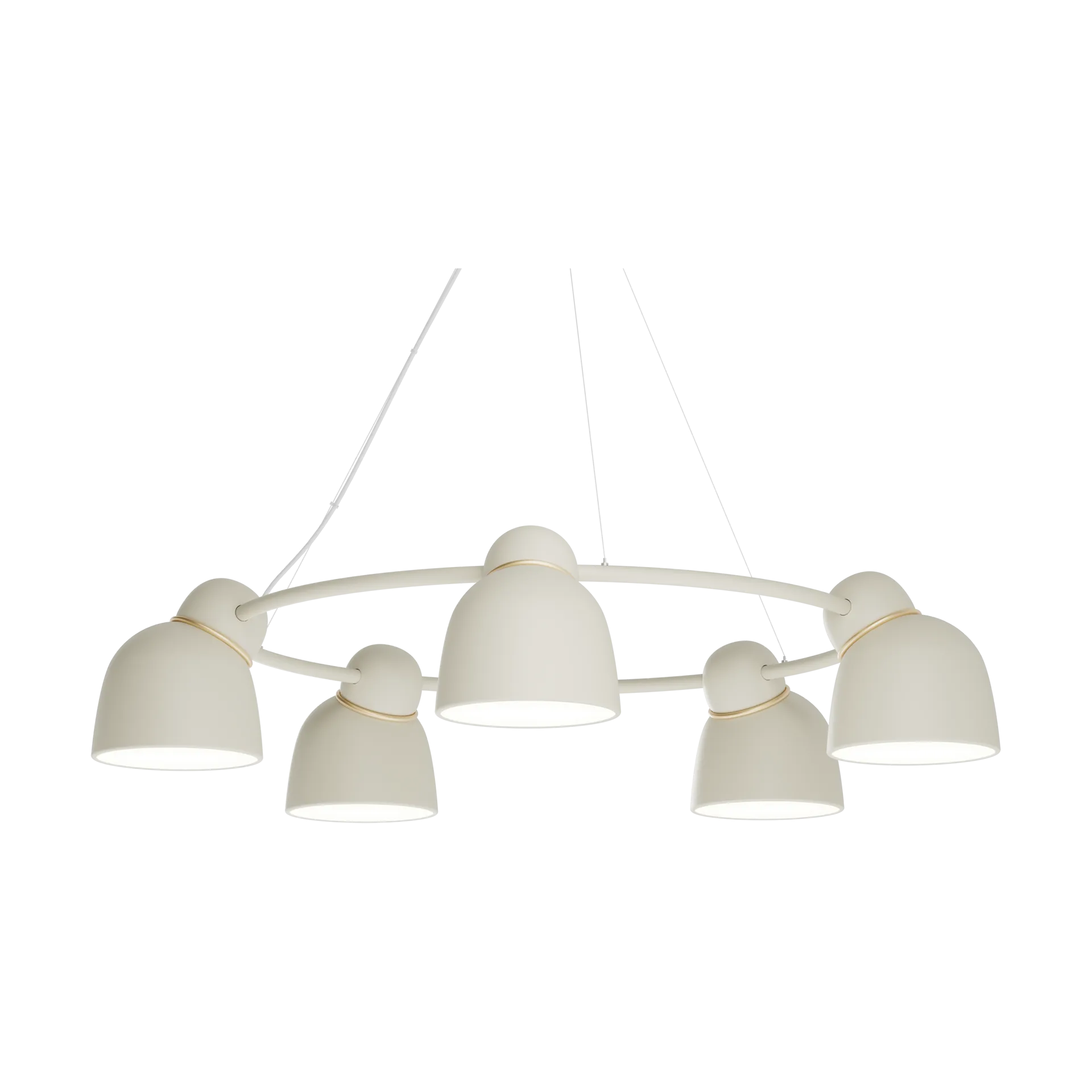 Bird chandelier Ø95.3 cm, Sand-brass Belid