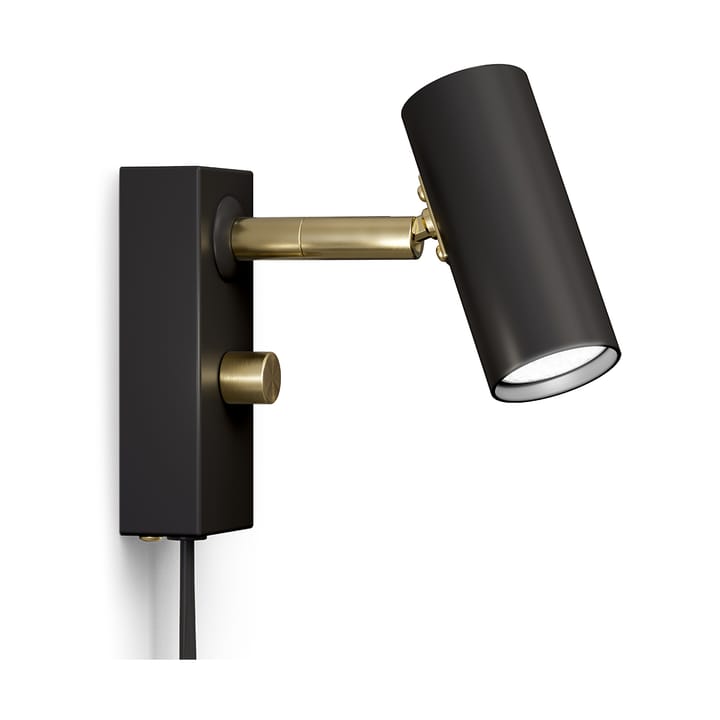 Cato vägglampa - Mattsvart-mässing - Belid