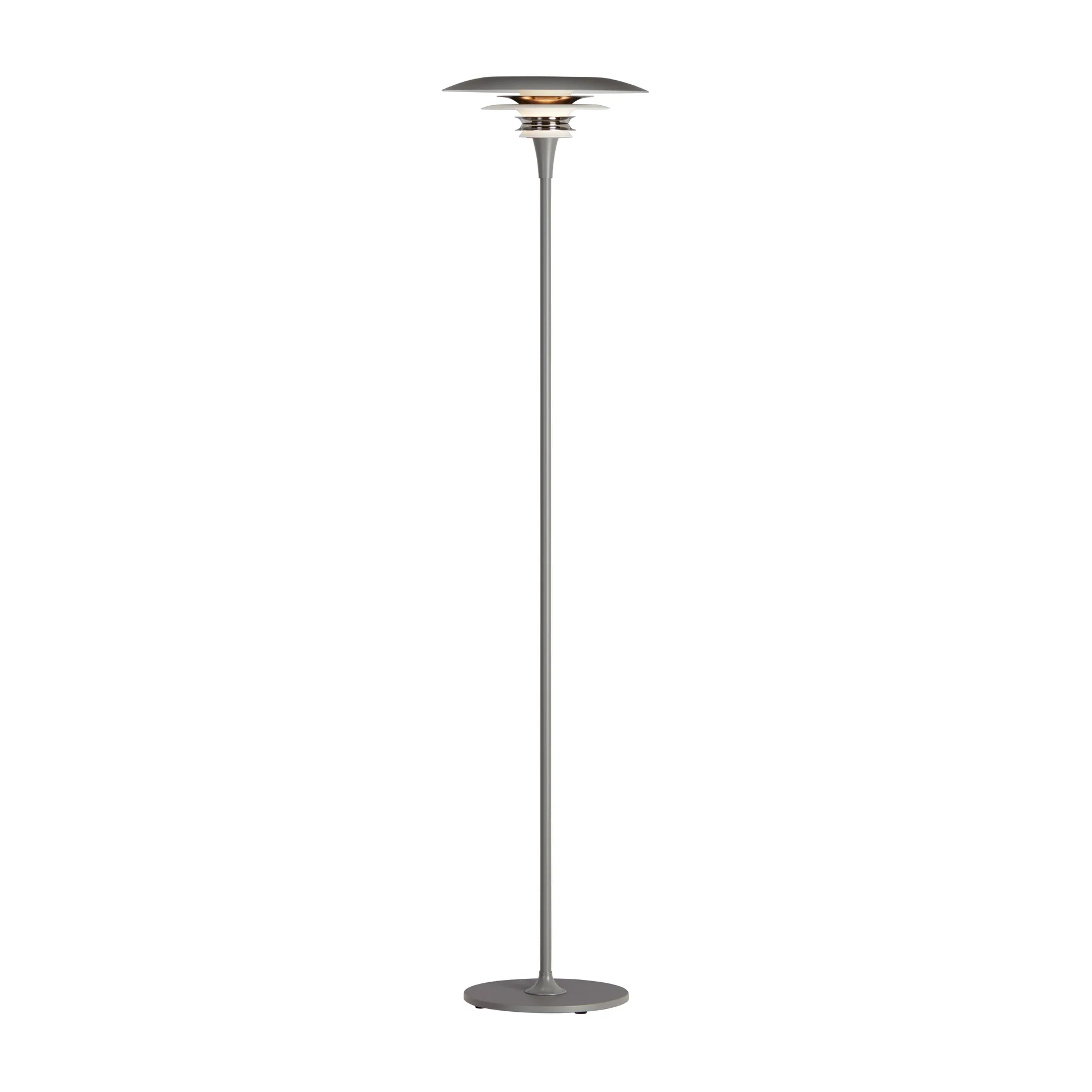 Diablo floor lamp Ø30 cm, grey-smooth black Belid