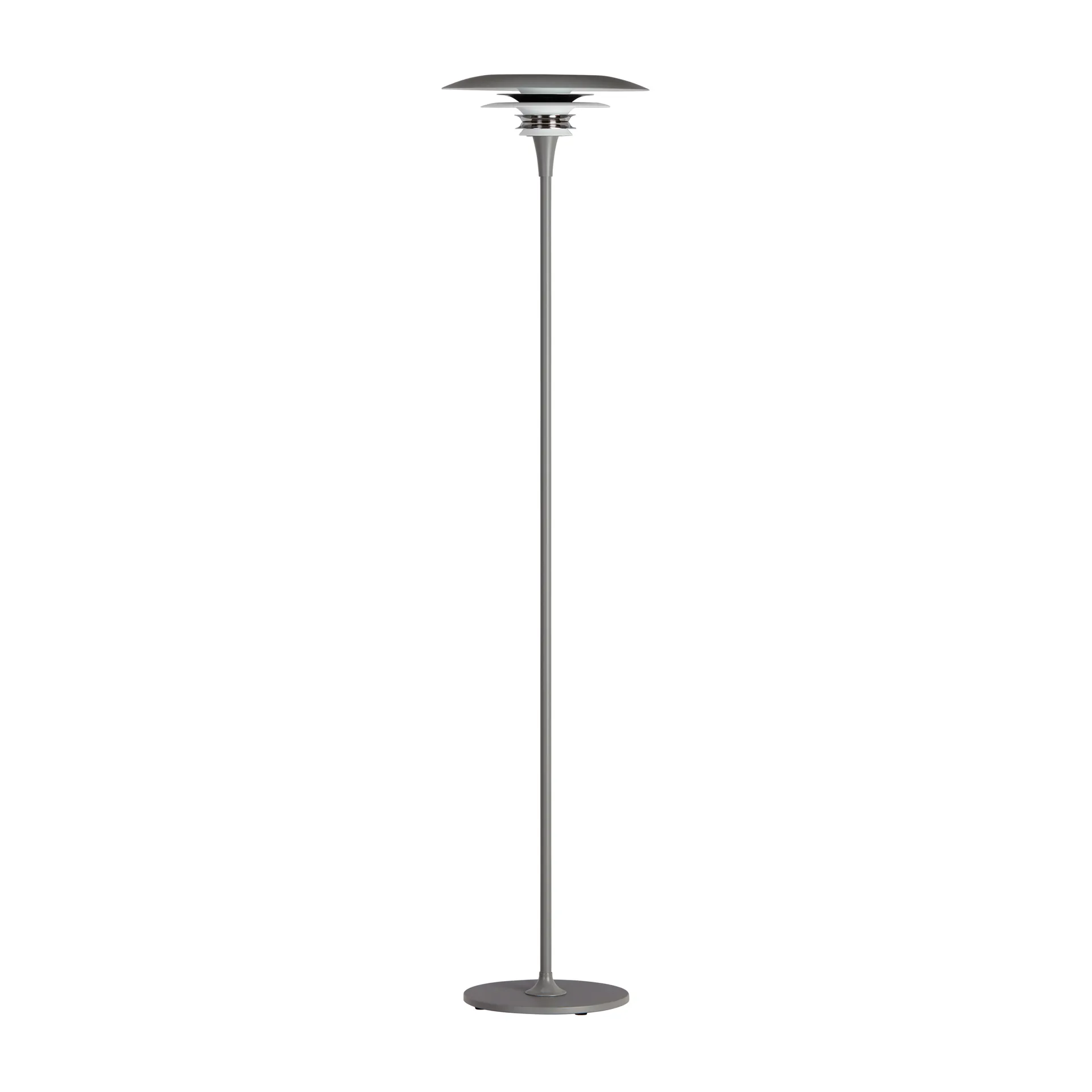 Diablo floor lamp Ø30 cm, grey-smooth black Belid