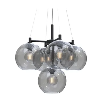 Gloria chandelier Ø67 cm - Black-smoked glass - Belid