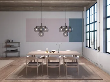 Gloria chandelier Ø67 cm - Black-smoked glass - Belid