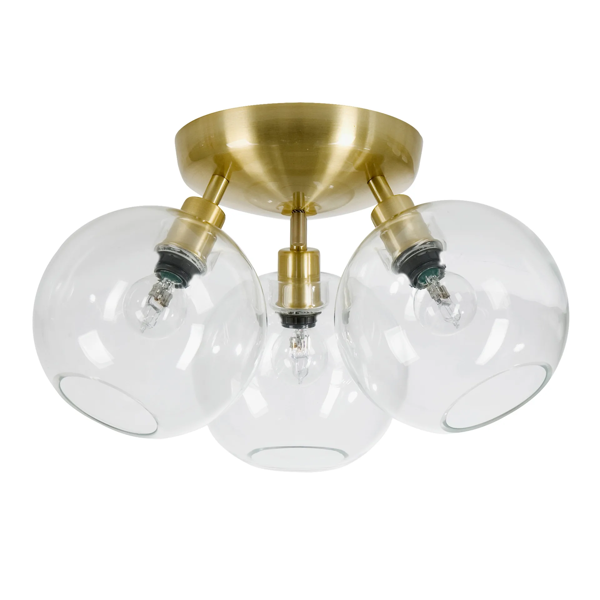 Gloria plafond Ø33 cm, Mässing-klar Belid
