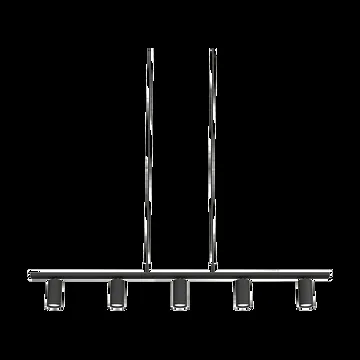 Belid Lucy pendel 5 ljus 114,8 cm Svart