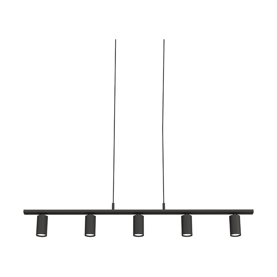Lucy Pendelleuchte 5 Lichter 114,8 cm, Schwarz Belid