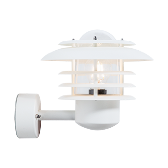 Belid Max vägglampa utebelysning Ø23,9 cm Vitstruktur