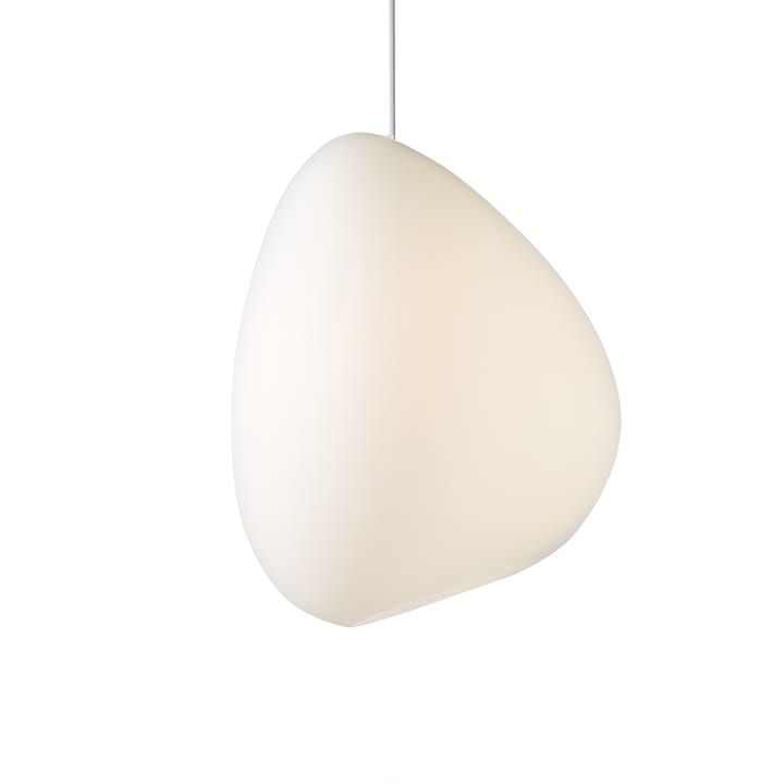 Ocean ceiling lamp opal glass, white textile cord Belid