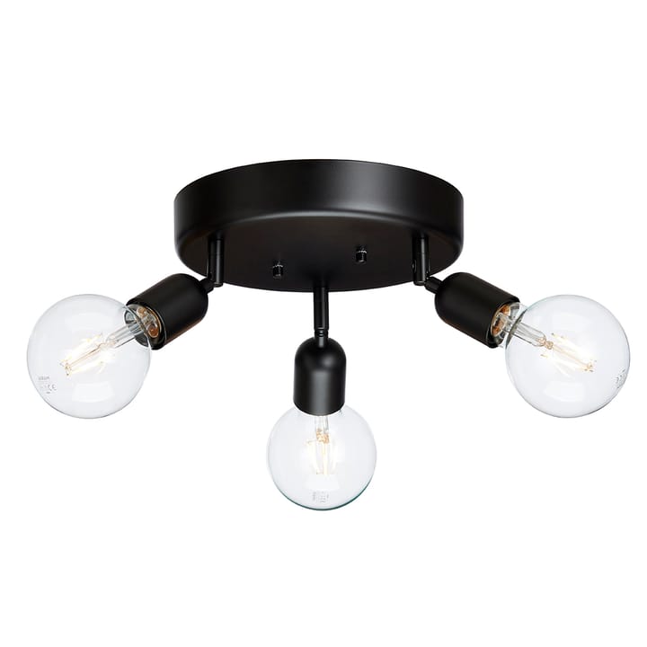 Regal 3 spotlight rund, Matt schwarz Belid