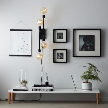 Regal XL vägglampa fast installation - Svart - Belid
