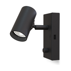 Belid Tyson höger vägglampa 16,2 cm Svart