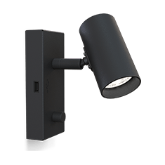 Tyson Left Wall Lamp 16.2 cm - Black - Belid