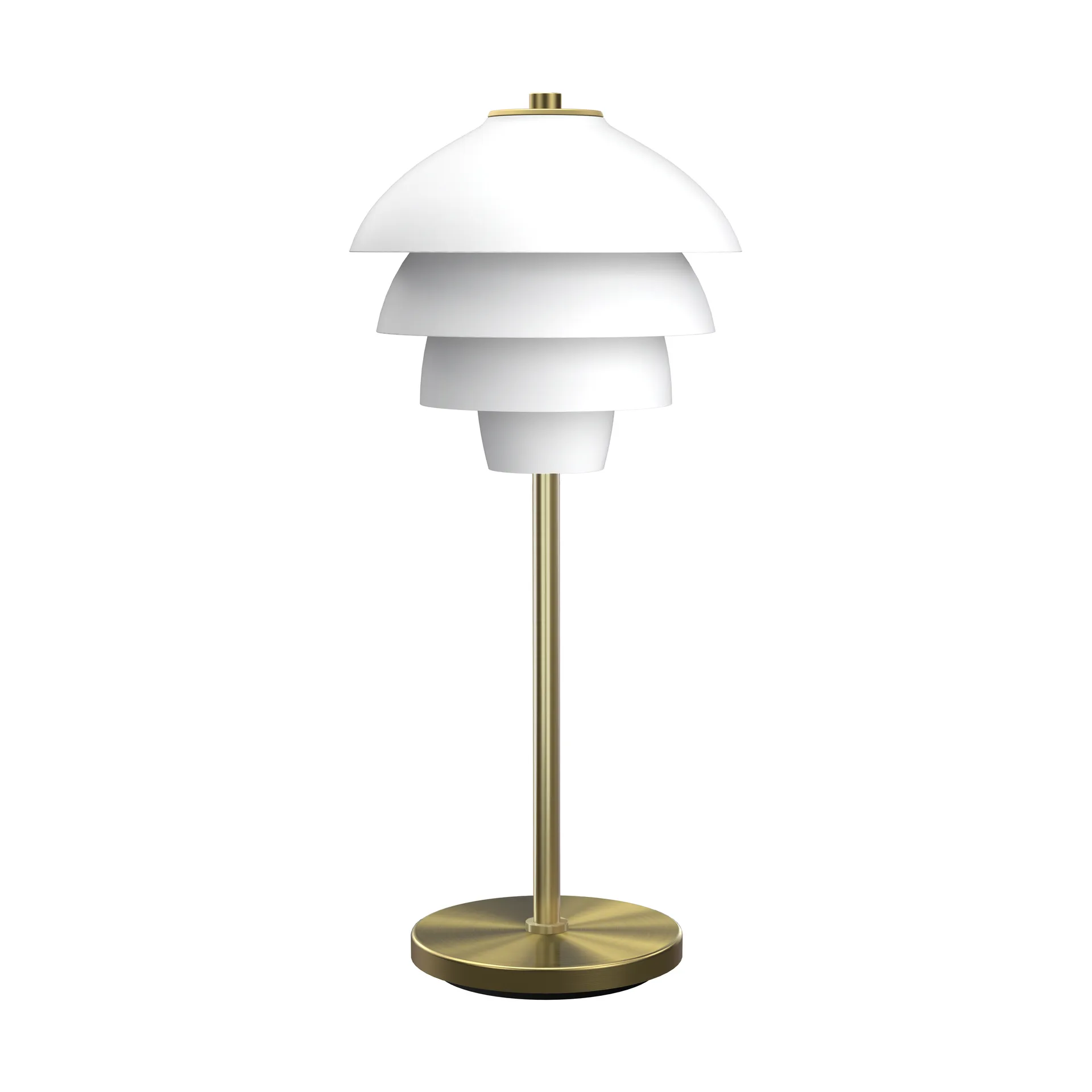 Valencia bordslampa 41 cm, Mattvit-mässing Belid