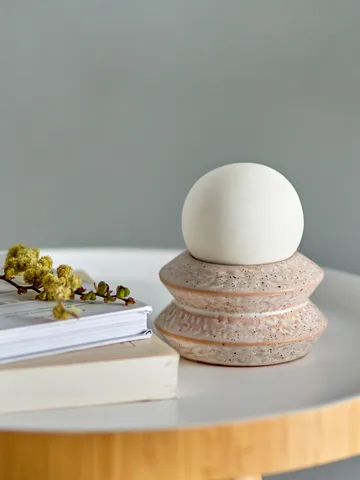 Capella portable table lamp Ø10x11 cm - White double - Bloomingville