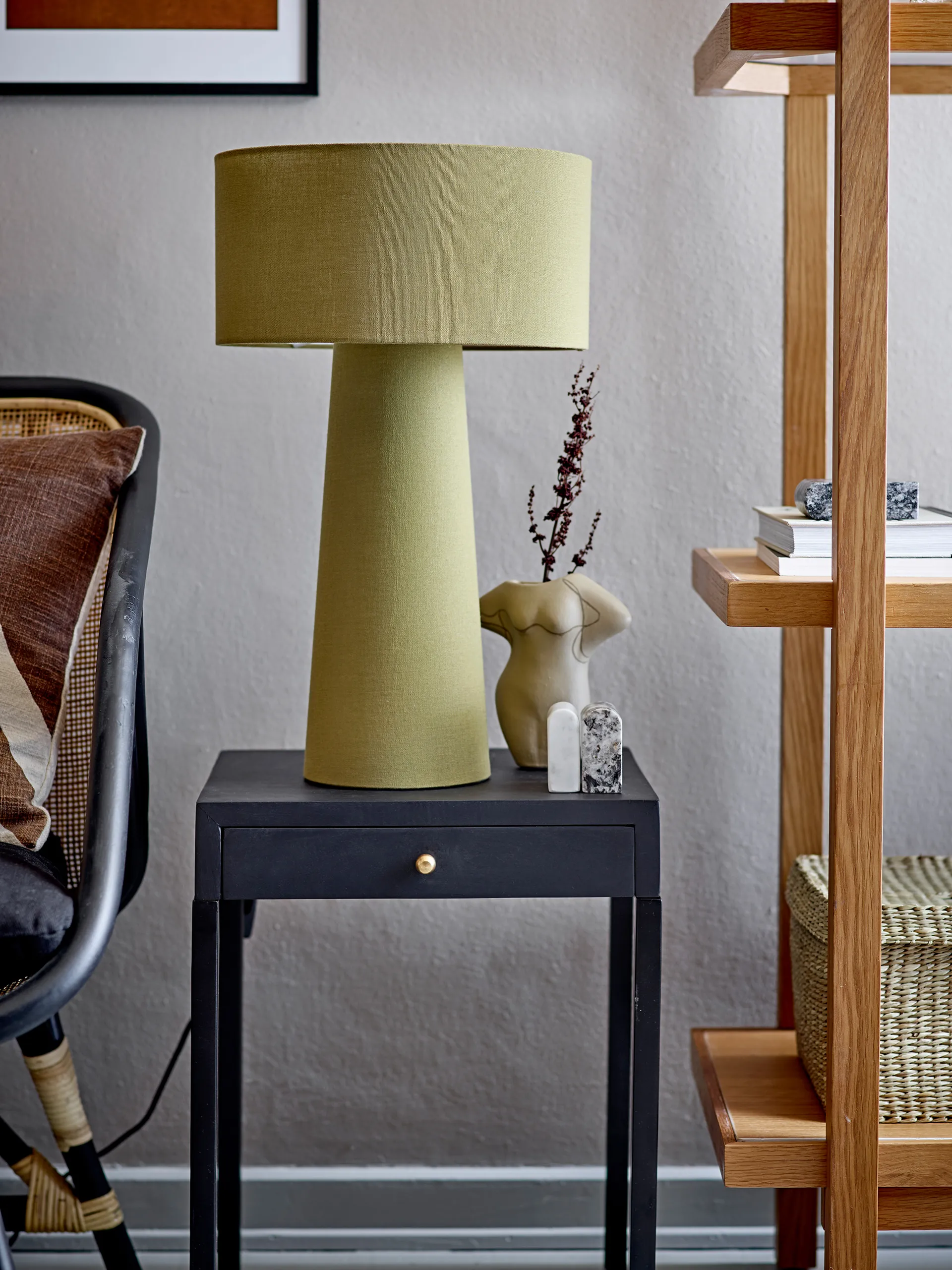 Karl table lamp 50 cm, Green Bloomingville